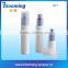 luxury white mist pump airless glass cosmetic bottle