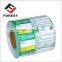 High quality thermal roll supermarket price tag