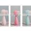 2 in 1 Portable Double Sided Fiber Bristle Silicone Face Brush Facial Cleansing Brush with Handle