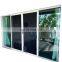 Tempered Glass Sliding Door/Aluminium Frame tempered glass interior Door with Grill Design