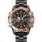 luxury brand SKMEI 1838 double movement 2 time 3atm alloy case stainless steel strap chronograph watches for men