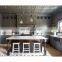Modern custom grey design simple shaker style wall cupboard island kitchen cabinet