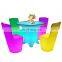portable led bar table indoor outdoor led light bar furniture table chairs sofa set for wedding and event