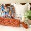 Hot Selling Burnt orange hand knotted macrame bolster pillow Tassel Decor Vietnam Supplier