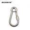 304/316 Stainless steel carabiner hook with eyelet and nut