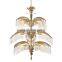 Designer customized coconut tree decorative chandelier ury luxshopping mall crystal lamp project lamps