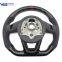 For Audi A3 A4 A5 S3 S4 S5 B9 Alcantara Carbon Fiber Red Stitching Steering Wheel Base Assembly