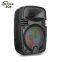 Portable Rechargeable LED Speaker with USB FM Radio 4-inch Woofer Travel Comfort Rechargeable True Wireless