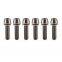 Titanium Hex Bike Stem Bolts M5x16mm Tapered Head with Washer Screws 6pcs