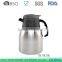 LFGB/EU double wall stainless steel arabic coffee pot dallah 1.2/1.5/2.0L