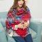 Winter Korean Lady Fashion Tassel Acrylic Plaid Cashmere Scarf Shawl