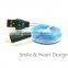 Android Universal Smile Flat Noodle Micro USB Dc Charging Cable