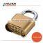 United States 4 Combination Bottom Brass Pad Lock