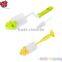 Manufacturer safe material sponge pp nylon baby bottle cleaning brush baby bottle brush for cleaning