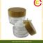 Custom cream jars with bamboo cover