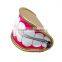 OEM PU human mouth type pencil case customized shaped pencil pouch bag
