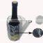 Clear PVC Collapsible Wine Bottle Cooler Bag without Portable