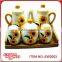 ceramic kitchenware for salt pepper oil vinegar set