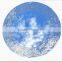 Home Treats Round Crackle Wall Mirror Handmade Mosiac Glass Mosaic Aqua or Silver Frame 40 x40cm