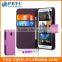 Set Screen Protector Stylus And Case For HTC One Mini , Dark Blue Leather Wallet Cell Phone Case Cover