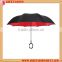 2016 hot selling new design double layer reverse upside down inverted car umbrella