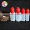 trade assuranc 10ml PE empty E-juice liquids clear plastic dropper bottle with tip and tamper proof with childproof cap