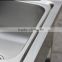 Double bowls square rectangle 1.2M commercial sink cabinet with Stainless steel machine press made separated assembled