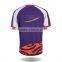 Custom men purple printing t shirt t-shirt with short sleeve