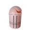 Classic England plastic mini trash can with grid design