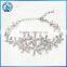 Bracelets Five Leaves And Flowers Full Diamond Bracelet Alloy Bracelet