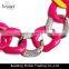 Multi color Charming jewellry resin alloy chunky chain choker necklace fashion jewelry 2016 new design