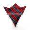 Red Green Checks Silk Handkerchief