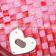 Dongguan factory new arrival red woven genuine leather woman shoulder bag
