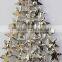 Green And Silver Plated Full Of Stars Christmas Tree Brooch