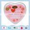 Sweet heart shaped gift tin box for wedding candy