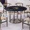 Antique Style Metal Material Dining Chair Y Shape Chair for Restaurant