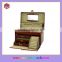Elegant White Leatherette Wedding Jewellery Box/ Girls Accessories Jewelry Gift Stock Box