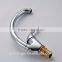 Low arc single handle chrome brass kitchen mixer