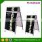 Double Sided Aluminum Poster Display Stands With Header, Pavement Sign Stands