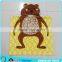 100% Cotton lovely cartoon CUSTOM pattern printing girl poncho hooded towel