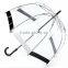 London transparent Custom Printed Straight Rod dome umbrella Wholesale