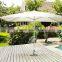 outdoor aluminium giant middle pole umbrella white garden parasol cheap price