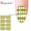 beauty sticker colored artificial french tip nail stickers