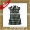 Low price unique cotton school girls uniform mini dress