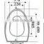 1059 Toilet Lids; PP Plastic Toilet Seats Metal Foot Soft Close Hinges to Europe