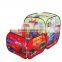 Car Tent for kids children tent game room pit ball pool with basketball hoop