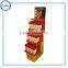 Durable supermarket cardboard display rack/chocolate floor stand shelf display/food display units