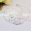 Wholesale 925 Sterling Silver Double Circle Necklace Jewelry