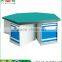 China TJG Synthetic Wear Resistant Plate Desktop Building Workbench Metal 7 Drawer Working Table For Sale