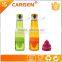 BPA free plastic fruit infuser water bottle for kids